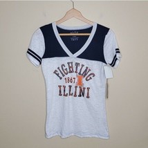 NWT Blue | Fighting Illini Short Sleeve Varsity Burnout Tee, size large - $21.29