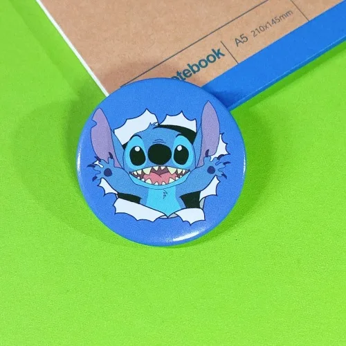 Anime Lilo Stitch Brooch Student Cosplay Clothing Badge Kawaii Stitch Ba... - $0.62