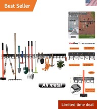 Corrosion-Resistant Wall Mount Tool Storage with Adjustable Hooks - 68-Inch - $45.00