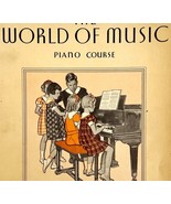 World Of Music Piano Course 1936 Song Instruction Book Spiral Bound PB D... - $41.15 CAD