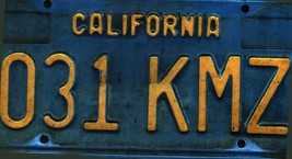 Vintage California License Plate - Crafting Birthday  MANCAVE Nostalgic - £23.01 GBP