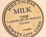 Vintage Milk Bottle Cap Mike Zoldak Jewett City Connecticut - $5.93