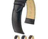 Hirsch Merino Leather Watch Strap - Brown - L - 18mm / 16mm - Shiny Silv... - £60.85 GBP