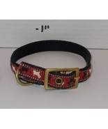 16&quot; Dog Collar Black Red White - $9.85