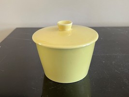 Arabia Pottery Finland Teema Yellow Kaj Frank Lidded Sugar Bowl - $48.51