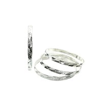 Karizmatic Solide 925 Argent Bracelets ( Churi ) - 4pc Ensemble - £89.48 GBP+