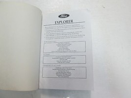 1996 Ford Esploratore Proprietari Owner Operatori Manuale Guida Fabbrica OEM - £17.97 GBP