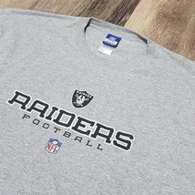 VTG Oakland Raiders Logo NFL Reebok Team Apparel T shirt Mens XL Gray Fo... - $242.57 MXN