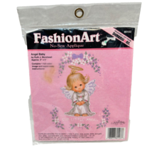 Vintage 1993 Dimensions FashionArt No Sew Applique Angel Baby 3 x 5&quot; Sealed - £8.48 GBP