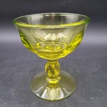 Rare Vintage Tiffin Franciscan Canterbury Citron Champagne Uranium Glass... - $9.89