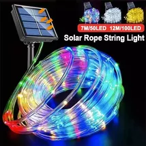 LED Solar String Lights Waterproof Tube Rope Fairy Lights Garden Holiday... - $12.86+