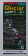 Folding Road Map Glacier National Park Fearn&#39;s Traveler Info guide 2016 - £6.04 GBP