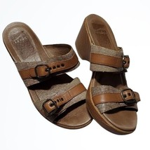 Dansko Jessie Sand Double Strap Leather Sandals With Molded Heel Size 8 - £26.57 GBP