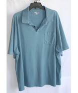 TRAVEL SMART BLUE COLLARED SHORT SLEEVE SIRT SIZ 2XB #8695 - £7.39 GBP