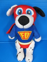 Nanco FD Super Hero Dalmatian Dog Stuffed Plush 10&quot; - £9.10 GBP