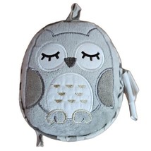 Eddie Bauer Baby Calmer Gray Owl Plush Vibrating Travel Car Seat Soothing Lovey - £38.29 GBP