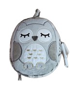 Eddie Bauer Baby Calmer Gray Owl Plush Vibrating Travel Car Seat Soothin... - £38.52 GBP
