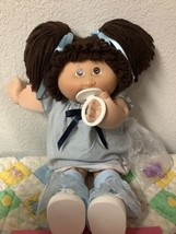 25th Anniversary Cabbage Patch Kid Girl With Pacifier HM#4 Brown Hair Brown Eyes - £208.38 GBP
