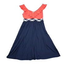 Soprano Dress Womens S Multicolor Sleeveless Ruffled V Neck Above Knee Length - $22.65