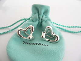 Tiffany &amp; Co Heart Clip On Earrings Silver Clip On Love Gift Pouch Classic Cool - £196.15 GBP
