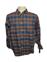 American Living Boys Blue XL Long Sleeve Plaid Checkered Button Front Shirt - $19.80