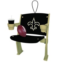 Team Sports America NFL New Orleans Saints Stadium Chair Christmas Ornam... - £17.17 GBP
