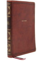 NKJV Holy Bible, Giant Print Center-Column Reference Bible, Brown Leathersoft, T - £33.83 GBP