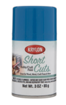 Krylon Short Cuts Fast Dry Enamel Gloss Spray Paint, Ocean Blue, 3 Oz. - £7.15 GBP