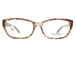 Valentino V2606 290 Eyeglasses Frames Clear Brown Cat Eye Lace Print 53-... - £80.71 GBP