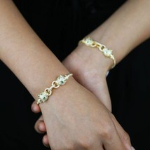 Trendy Jaguar Leopard Micro-adjustable Gold Jewelry Chain Bracelet For Women - £16.42 GBP