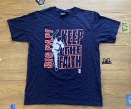 Vintage GEAR Boston Red Sox Big Papi &quot;Keep The Faith&quot; Big Graphic T-Shirt M NWOT - £38.78 GBP