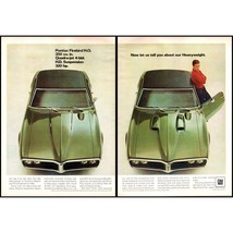 1968 Pontiac Firebird 400 Muscle Car 2 Page Vintage Print Ad Man Cave Wa... - £8.48 GBP