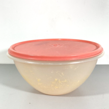 Tuppeware Bowl with Snap On Lid Peach Color 229-27 - $5.39