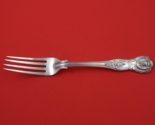 Kings by George Adams English Sterling Silver Dinner Fork w/ Crest Crown... - $187.11