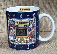 Vintage Lang And Wise School Days Coffee Mug Cup Susan Winget Rustic Farm Core - £7.63 GBP