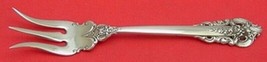 Grande Baroque by Wallace Sterling Silver Lemon Fork 3-Tine 5 1/2&quot; Serving - £45.75 GBP