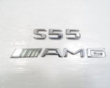 05 Mercedes W220 S55 emblem set, on trunk lid S55 AMG - $18.69
