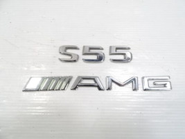 05 Mercedes W220 S55 emblem set, on trunk lid S55 AMG - £14.93 GBP