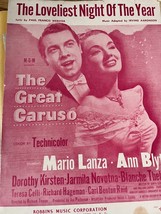 The Loveliest Night of the Year The Great Caruso Mario Lanza MGM Lanza Blyth - £4.62 GBP