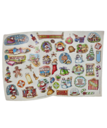 VINTAGE 1984 SCHOLASTIC CHRISTMAS STICKERS BIG FOLDED SHEET 17&quot; x 11 SANTA - $47.50