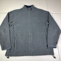 Daniel Cremieux Mens Sweater Medium Gray Full Zip Mock Neck Knit Pullover - $345.75 MXN