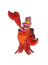 Walt Disney&#39;s Little Mermaid Sebastian Figure Embroidered Patch NEW UNUSED - £6.26 GBP
