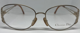 New Vintage Christian Dior CD2881 40 Eyeglasses Frame Gold Nos Frame - $146.57