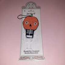 Vintage Hallmark Beaded Ornaments Halloween Jackie O&#39; Lantern JOL Pumpki... - £11.74 GBP