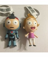 NEW Rick &amp; Morty Mech Morty &amp; Summer Figure Key Ring - $21.39 CAD