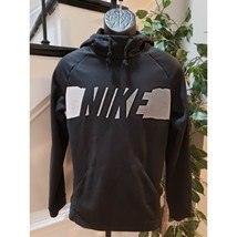Nike Hoodie Mens Small Black Therma Dri-Fit Long Sleeve Swoosh Logo Pull... - $27.72