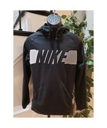 Nike Hoodie Mens Small Black Therma Dri-Fit Long Sleeve Swoosh Logo Pull... - $37.91 CAD