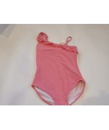 Hanna Andersson Girls 1P Bathing Swim Suit Laser cut Ruffled 140 US 10 P... - $32.68