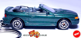 RARE KEY CHAIN GREEN 94~1998 FORD MUSTANG GT CONVERTIBLE CUSTOM LIMITED ... - £30.44 GBP