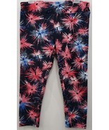 Women&#39;s Americana Print Capri Leggings, Multicolor Size XL(16-18) - $343.37 MXN
